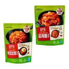 국내산 재료 반찬 풀무원 볶음 밥 용 파기름 사골 육수 국산 요리 김치 2종 ( 찌개 용 1EA + 볶음밥 용 1EA), 6개, 700g