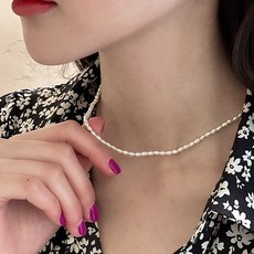 마켓올주얼리 14K 베이직 천연 담수 진주 목걸이