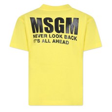 MSGM 24SS 키즈 백로고 프린팅 티셔츠 S4MSJUTH005 020