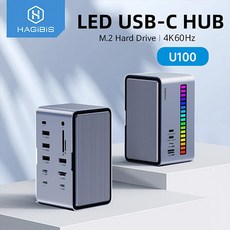 하기비스 Hagibis U100 / 4K HDMI 올인원 USB-C 도킹스테이션