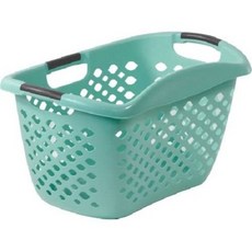 Home Logic 1.8Bu 대용량 힙 그립 세탁 바구니 청록색 얼룩, 본상품