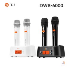 TJ(태진) DWS-6000 고음질 디지털 무선마이크 배터리 3년 보증, 화이트