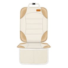 Siivton Car Seat Protector for Child and Fabric 2 Mesh Non-Slip Backing Vehicles Baby Pack), 02 베이지, 1개