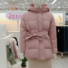 SOUP 후드 리본벨트 덕다운 svadot2