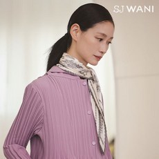 SJ와니 24FW 플라워 플리츠 스카프 1종 - sj와니플리츠