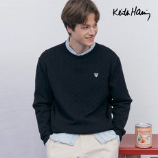 [신상최초공개] 키스해링 24SS 케이블 니트 3종 남성