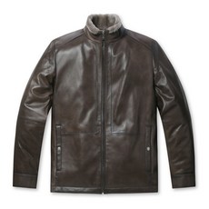 잭니클라우스 남성 무스탕 트리밍 경량 다운자켓 LNUDW22521BRX