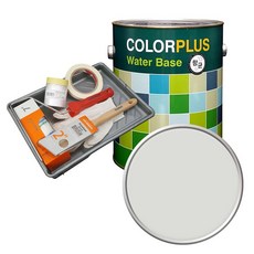 노루페인트 컬러플러스 페인트 4L + 도구세트, 크림화이트, 1세트