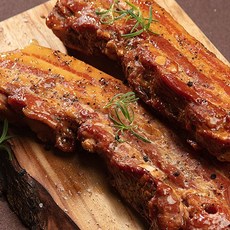 [이저마켓] 장작바베큐 훈제삼겹살, 3개, 350g