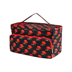 원사 저장 토트 뜨개질 토트 백 자수 프로젝트 가방 여행용 크로 셰 뜨개질 가방, A, 36cmx15cxm19cm, 옥스포드 천