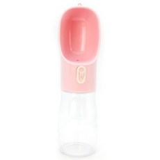 도그팜 강아지 대용량 휴대용 물병 400ml, 핑크, 1개