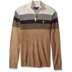해외 폴로 U.S. Polo Assn. Mens Stripe Color Block V-Neck Sweater PROD2060000407 스웨터