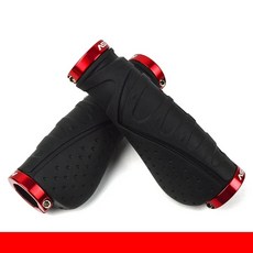 자전거 그립 도로 액세서리 고무 라이딩 바이스 핸들 알루미늄 장비 Bmx 바이크 부품, [07] Black-Red, [07] Black-Red, 1개