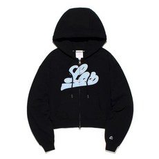 LEE 우먼 유니온 아플리케 후드 집업 블랙 LE2401HZ61BK 111906