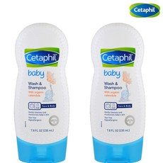 Cetaphil 세타필 베이비 바디 워시 아기 샴푸 카렌듈라 샴푸앤바스 230ml 2팩