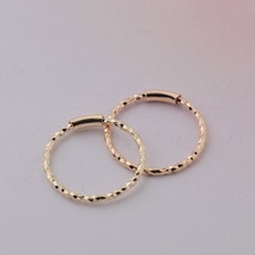 14k컷팅링귀걸이