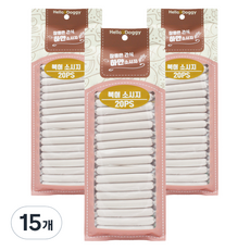 헬로도기 강아지 참좋은간식 하얀소시지 20p, 북어맛, 180g, 15개