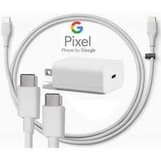 Google 2세대 및 3세대 픽셀 장치용 급속 충전기(18W 3A 충전기 + 3피트 USB-C C-C 케이블), 1, 단일옵션