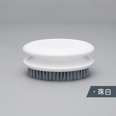 가정용 세탁솔 비닐 플라스틱 털 청결 옷 솔질함 구둣솔 빨래 경모 판솔 구두솔 다기능, 구슬 다마스크화이트