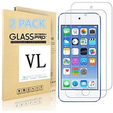 HOL아이팟터치 7 6 5세대 액정보호필름 S12 iPod Touch Screen Protector VL [Tempered Glass] for Appl, 2 Pack_One Size
