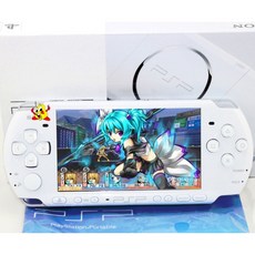 [ 구입가의 10% 입금 ] 게임기 PSP 휴대용 PSP3000 가정용 게임콘솔 소니 콘솔, PSP3000 화이트 9 신제품, 패키지 A, 일본어 버전