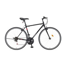 [스마트자전거] 700C 셔플 21단 하이브리드 자전거 2022, 490, 블랙