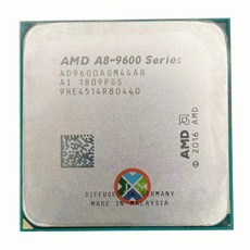 CPU AMD A8Series A89600 A8 9600 3.1 GHz 65W 쿼드 코어 클래딩 프로세서 AD9600AGM44AB 소켓 AM4, 한개옵션0