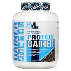 이보루션뉴트리션 스택트 프로틴 Gateer 더블 리치 초콜릿 2.72kg (6lbs), 1개