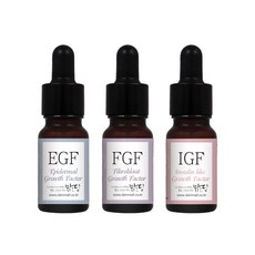 맑을담 EGF FGF IGF 1ppm 3종세트 10ml 원액 앰플, 3개