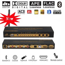 HDMI 5.1 오디오 컨버터 디코더 DAC DTS AC3 FLAC PCUSB APE 4K * 2K to 추출기 스플리터 디지털 SPDIF ARC, 1.EU plug - ifizendac3