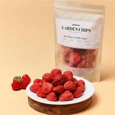 그리니어(greenear) 1+1 동결건조 딸기칩 로우슈거 건딸기칩 말린딸기 대용량 아이간식 골프간식 건강간식, 100g, 2개