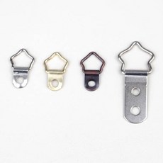 철물백화점 액자걸이 액자레일 와이어액자걸이 픽쳐레일 그림걸이, 1개, E4 별고리 소 골드