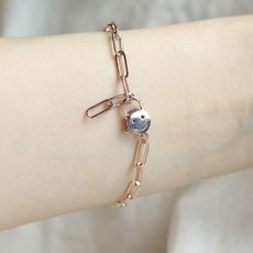 [체리쉬유] 14k 스마일체인 팔찌
