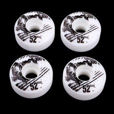 STK4pcs PU 스케이트 보드 바퀴 교체, 화이트