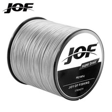 JOF 1000m SUPER PE 12합사 낚싯줄, Grey