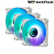 다크플래시 darkFlash 인피니티8 ARGB 3PACK 시스템쿨러 (화이트)