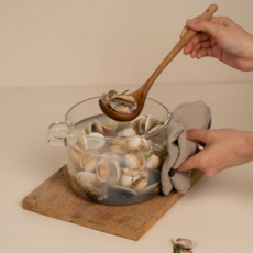 전참시이영자 투명 라면냄비 내열 열탕 이유식 라면 전자렌지 인덕션 오븐, 1개, 22cm