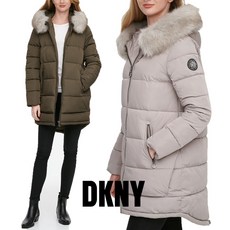 DKNY 퍽스퍼 트림 점퍼 여성 패딩