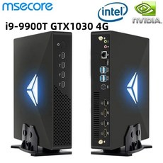 일체형PC 게임용 미니 MSECORE 인텔 코어 i99900T GTX1030 4GB 전용 카드 게임 윈도우 11 데스크탑 컴퓨터 NVME SSD 2 DDR4 4K wifi6 MV2, 없음, 없음, 121) 32GB RAM 2TB SSD  I79700F - i99900k