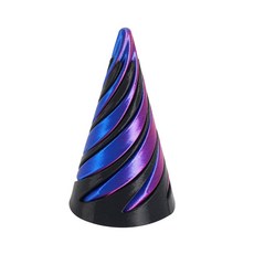 불가능한통과 피젯 퍼즐 3D프린터, 원뿔 6.4cm, 레인보우 퍼플블루 (P015), 1개