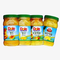 Dole 간편과일 후룻바틀 디저트 4종 666g, 1box, 망고바틀 4입