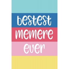 Bestest Memere Ever : 6x9 Lined Personalized Writing Notebook Journal 120 Pages – Beach Summer Bl, 단일옵션