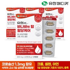 [유한메디카] 바나바 엔 탑 혈당케어 60정x4개(8개월분), 60정, 4개