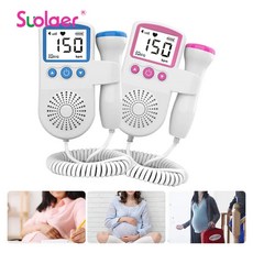 태아심음측정기 태아도플러 휴대용 위한 3MHz 심장 박동 모니터 감지기 LCD 백라이트 펄스 미터 없음 Stethoscope, 1개