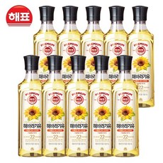 해표 해바라기유 500ml, 10개