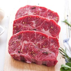 미국산 소고기 프리미엄 냉장 부채살 1kg 캠핑 스테이크 (두께선택), 통두께 절단없음, 1개