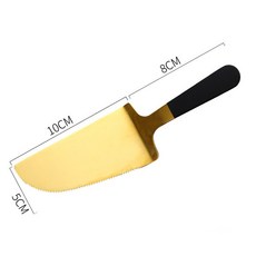 스테인레스 스틸 케이크 삽 나이프 파이 피자 치즈 서버 분배기 빵 베이킹 도구, [09] Black Gold, 1개