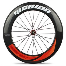 트라이 애슬론 카본 휠 88mm 깊이 클린 처 관형 튜브리스 림 tt 타임 트랙 자전거 휠셋 ruedas carbono, 1개