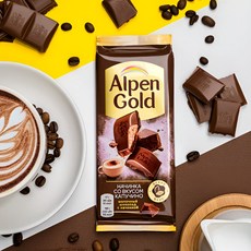 Alpen Gold молочный шоколад со вкусом капучино, 80 г