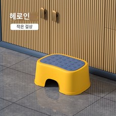 러닝타워 디딤대 접이식 키친헬퍼 아기 유아 발판 받침대 손세척 발판 스텝스툴, 히로 블루 - 단층, 1개
